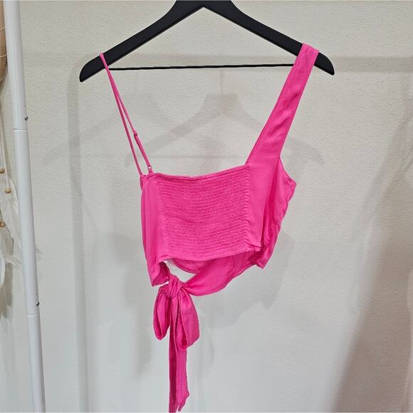 Free People Mila Top in Festival Fuschia - Picture 6 of 9